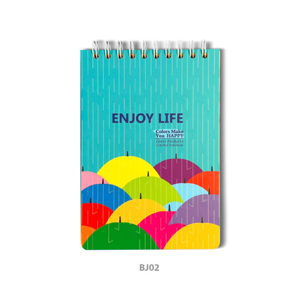 دفتر بولت ژونال رنگی سایز A5 طرح Enjoy Life - لنتو Lento